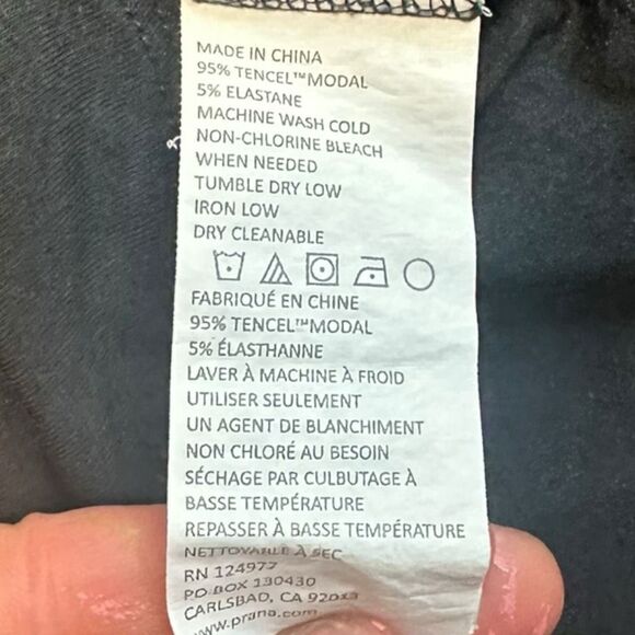 PRANA Women’s Black Foundation Scoop Neck Pocket Tank Top Size Medium - Picture 6 of 7